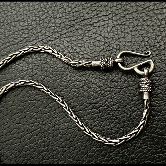 Sterling Silver .925 Byzantine Style Necklace - Picture 2 of 5